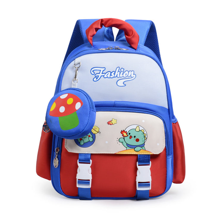 Playful Cartoon-Themed School Backpack Bowlift