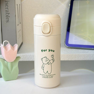 Women's Insulated Water Bottle with Practical Leak-Proof Cap Bowlift