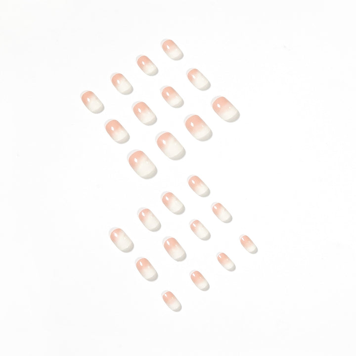 Elegant Nail Extensions in Modern Ombre Style Bowlift