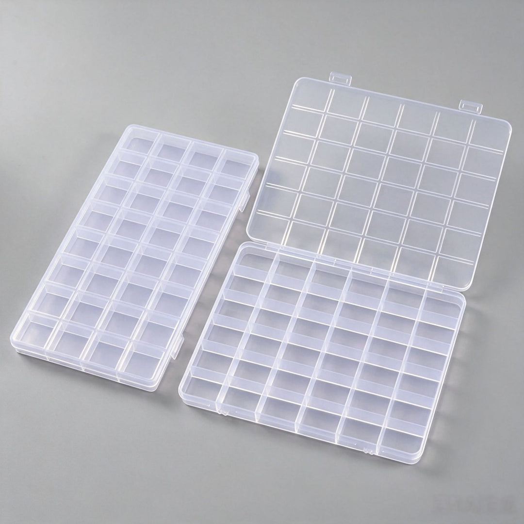 Transparent Multi-Compartment Craft Storage Organizer Bowlift