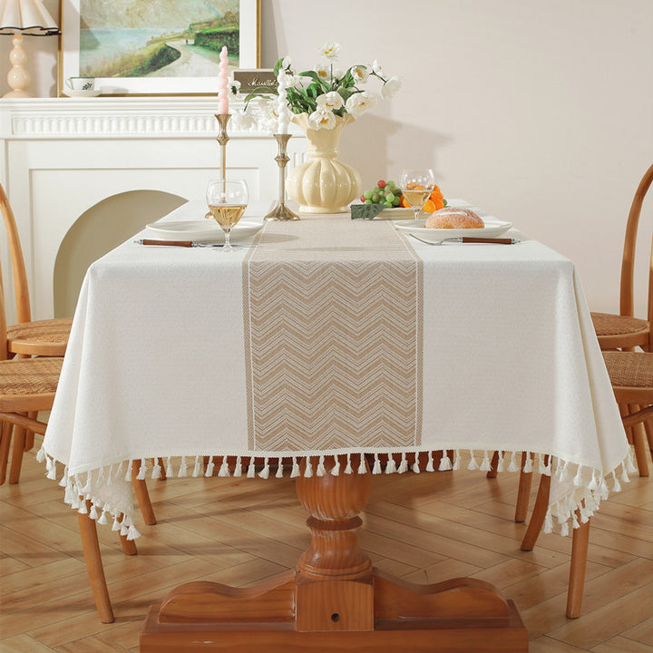 Decorative Fringe Tablecloth