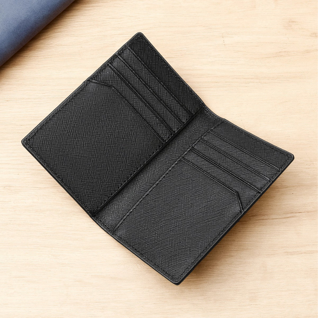 Sleek Leather Business Card Holder Bowlift