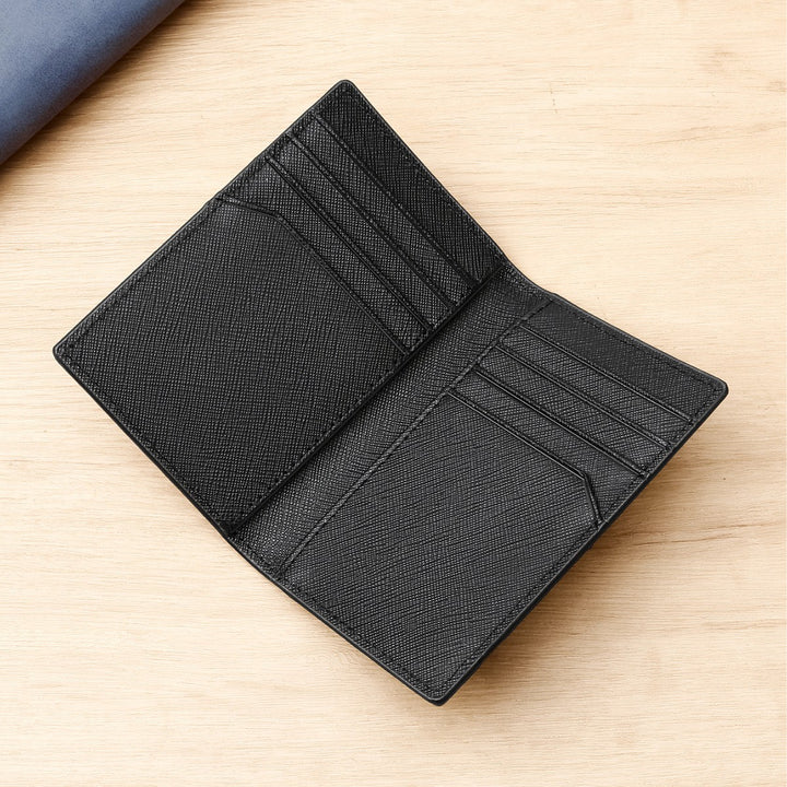 Sleek Leather Business Card Holder Bowlift