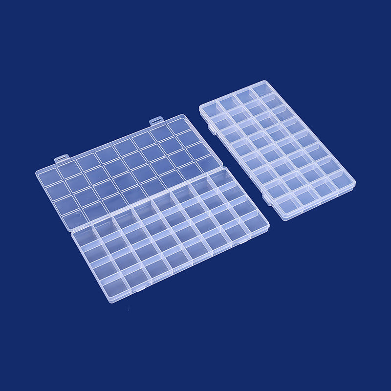 Multi-Divisional Transparent Craft Storage Box Bowlift