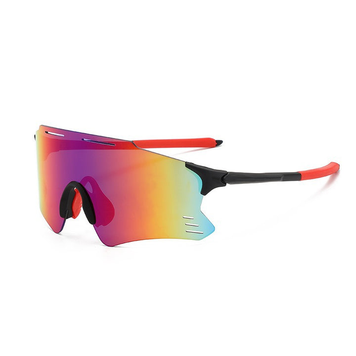 Unisex nan sporty sunglasses with a single-piece visor polarized lenses non-slip nose pad Bowlift