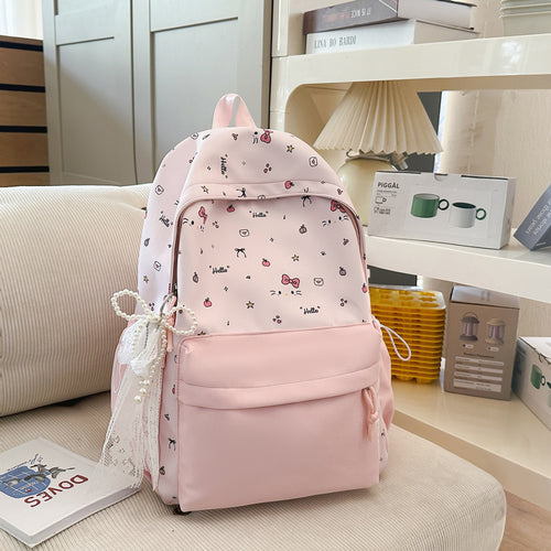 Cute Cartoon-Printed Backpack