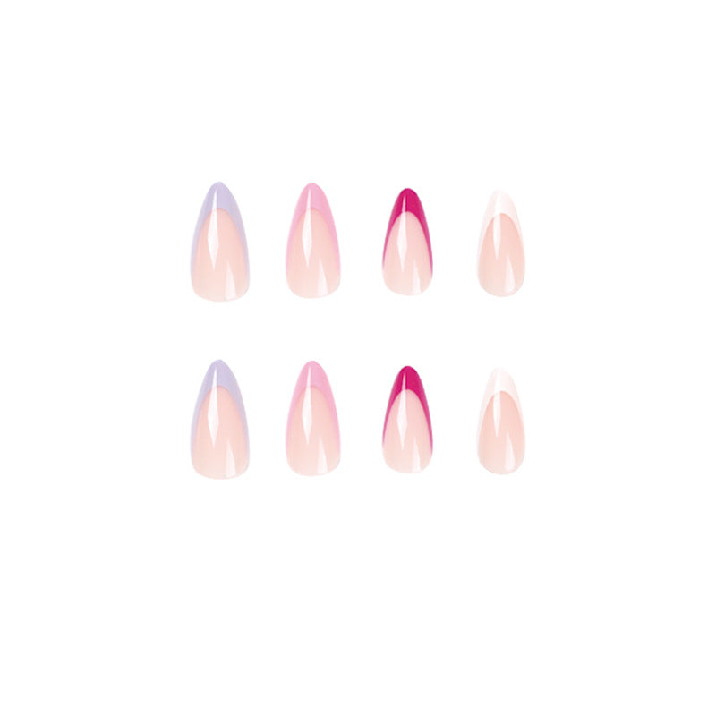 Artful Nail Tips with Creative Gradient Color Bowlift