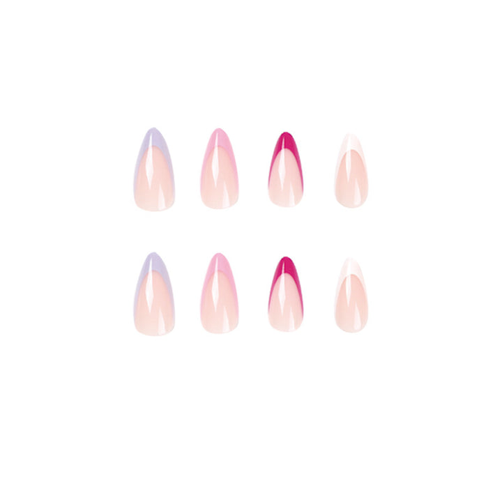 Artful Nail Tips with Creative Gradient Color Bowlift