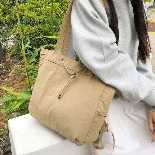 Fashionable Leisure Bag With Drawstring Bowlift