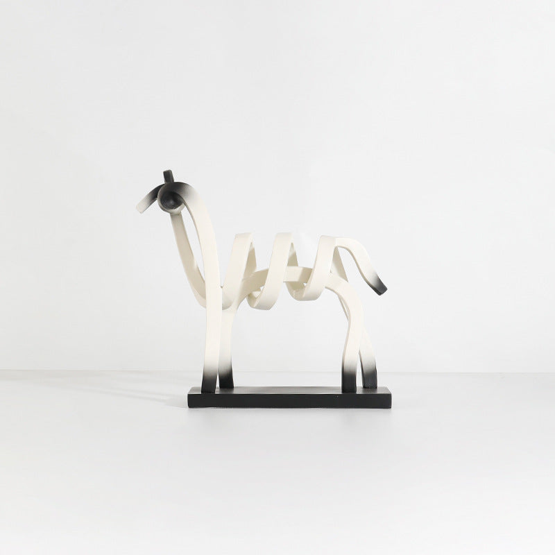 Artistic Sculptural Horse Figurine