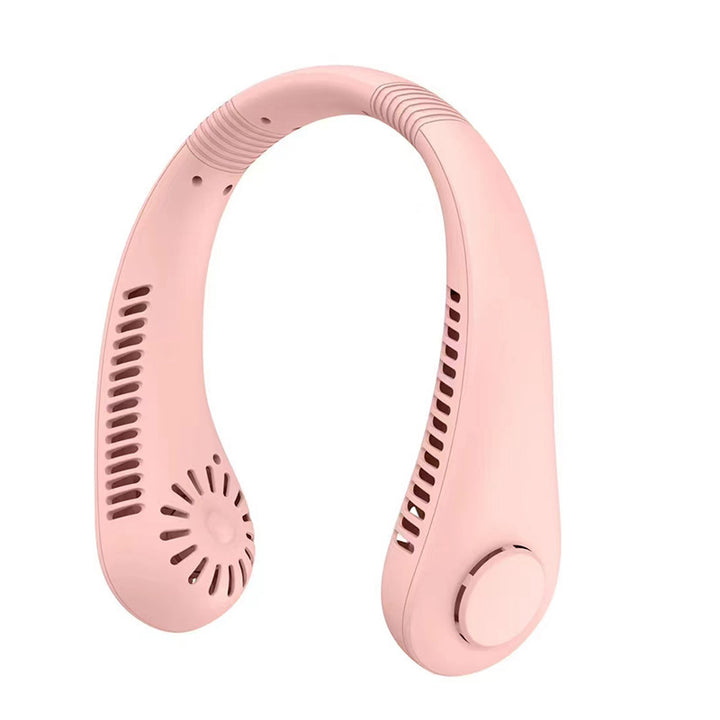 Cooling hands-free wearable neck fan with brushless motors and USB-C rechargeable Bowlift