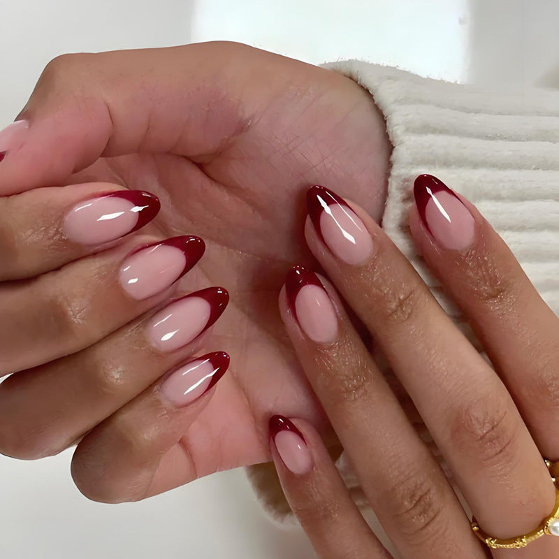 Artifical nails with elegant gradient colors Bowlift