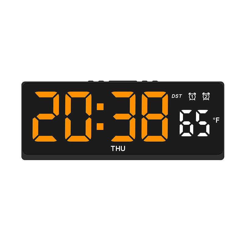 Digital alarm clock with large LED display and weather forecast Bowlift