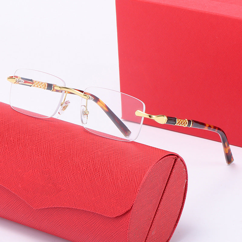 Women's elegant square sunglasses with luxury metal frame Bowlift