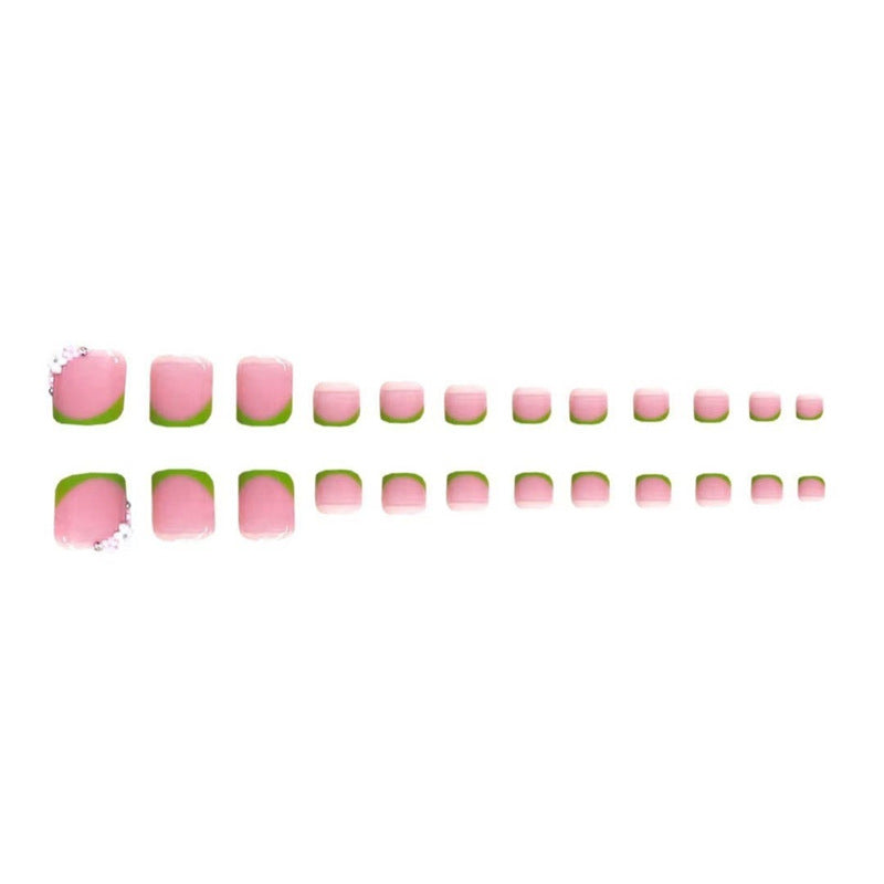 Floral-Embellished Press-On Nail Art Set Bowlift