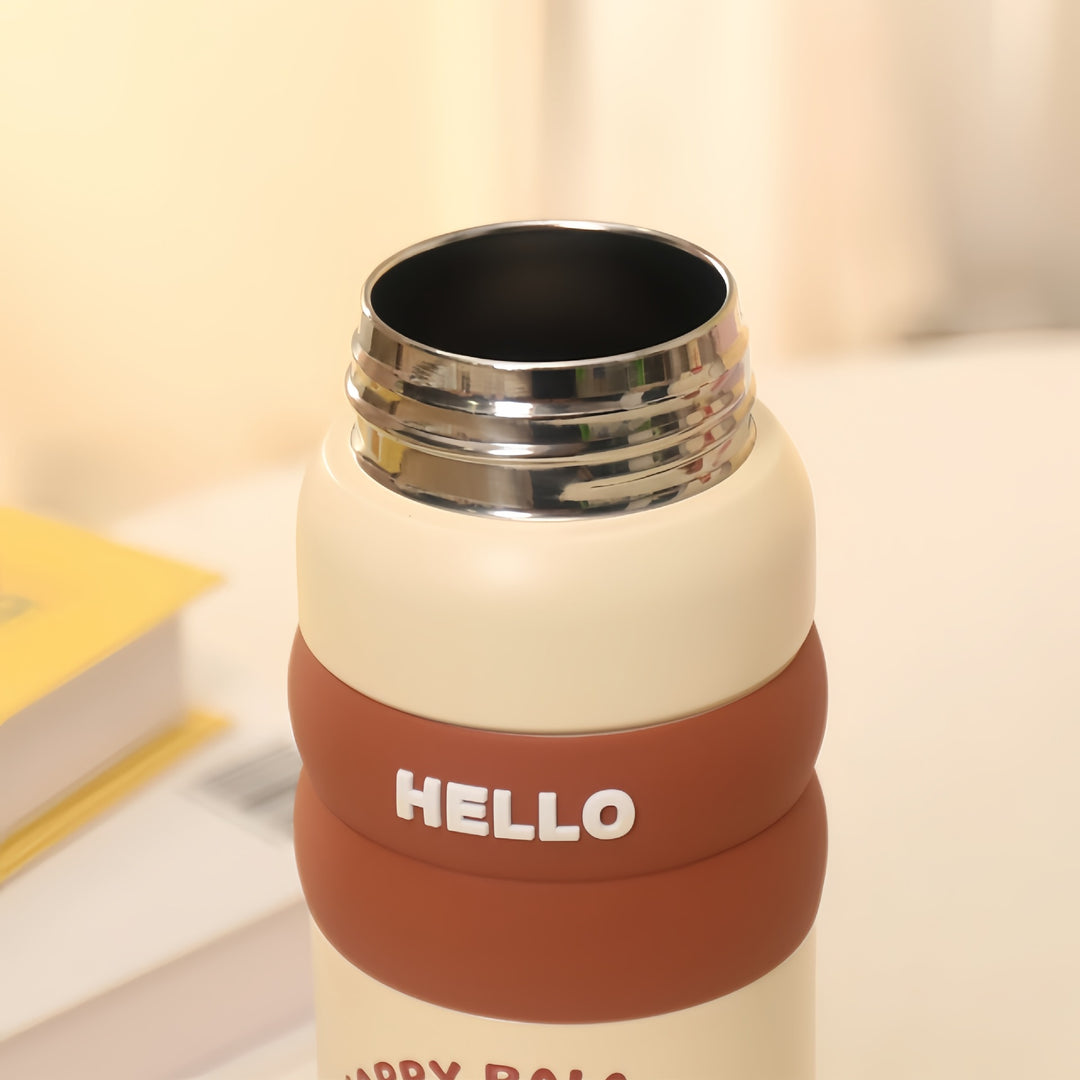Creative water bottle with leak-proof lid Bowlift