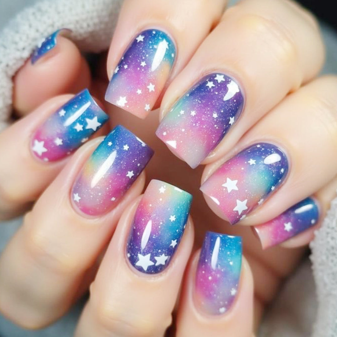 Galaxy-Inspired Nail Art Extensions Bowlift
