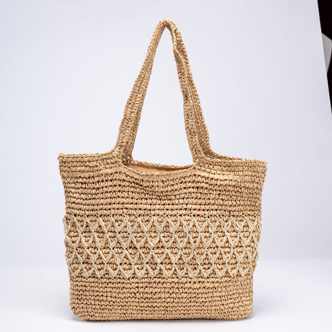 Handwoven shopping bag with decorative pattern Bowlift