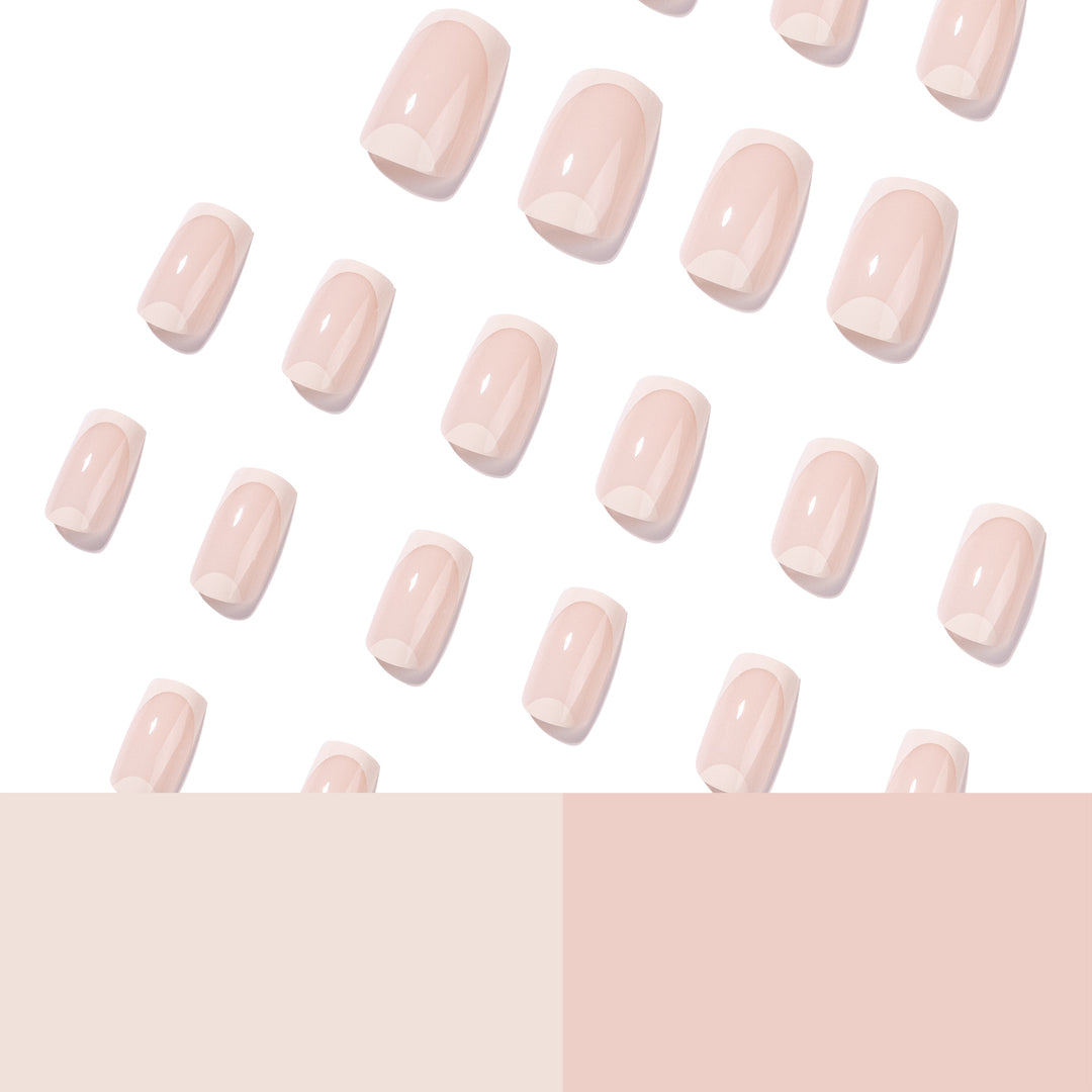 Elegant Nail Art with Translucent French Tip Bowlift