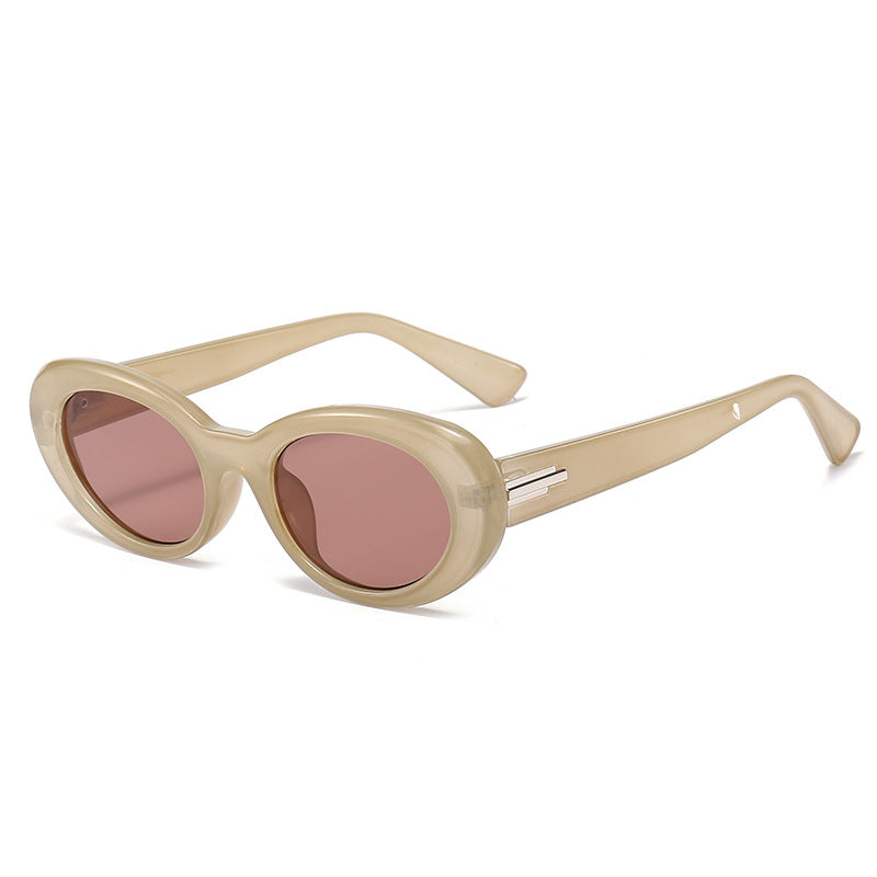 Elegant Oversized Oval Sunglasses