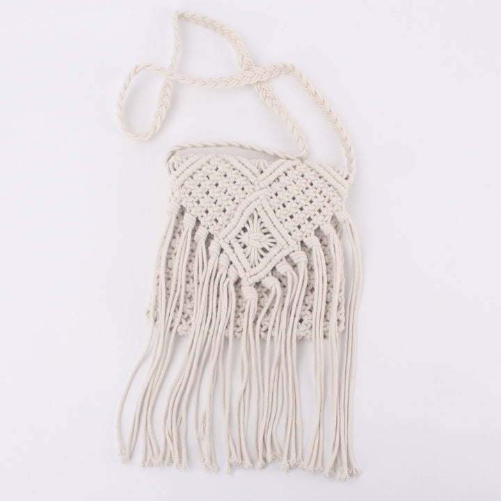 Hand-knotted fringe bag Bowlift