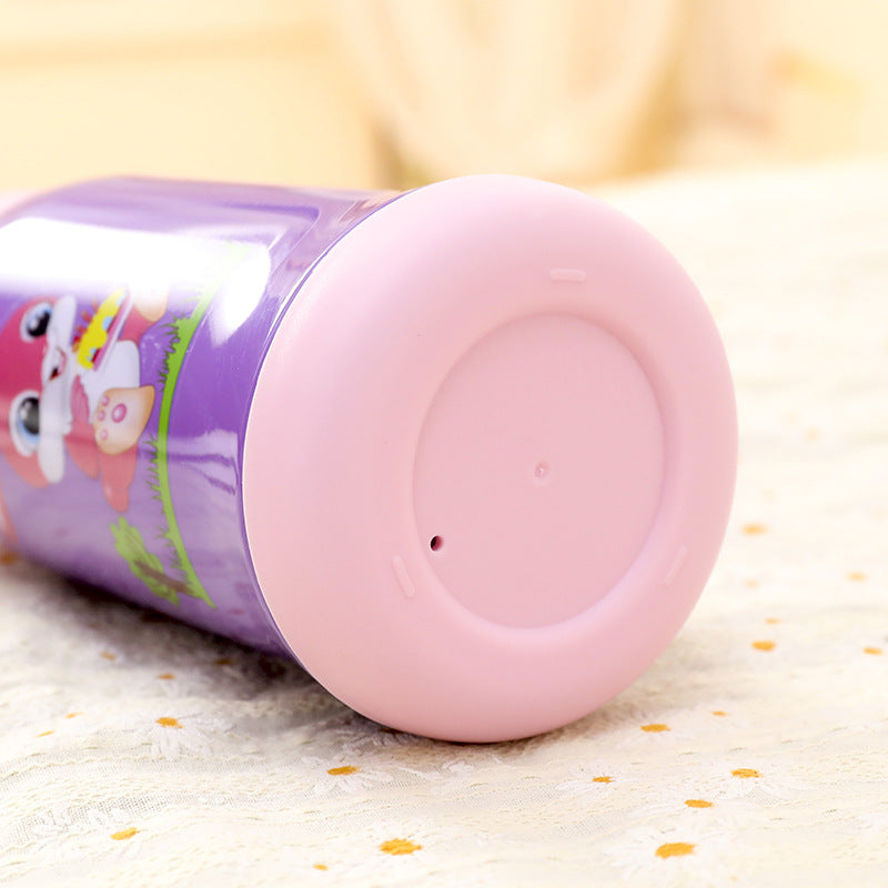 Ladies child-friendly drinking bottle with funny bunny pattern Bowlift