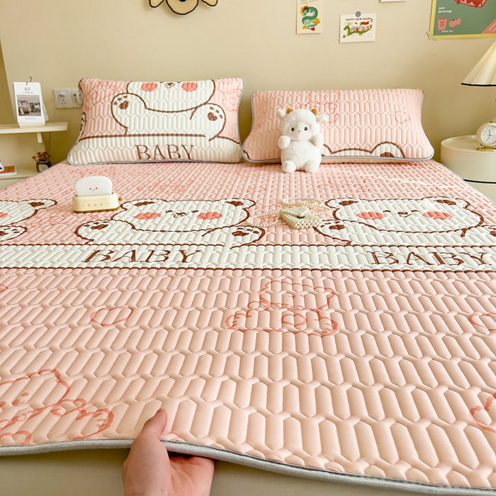 Playful Rabbit-Themed Quilted Bedspread Set