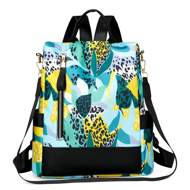 Floral Print Multi-Pocket Backpack Bowlift