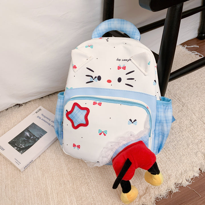 Playful Character-Themed Backpack Bowlift