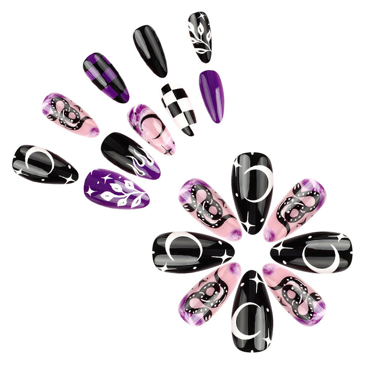 Artistic Checkerboard Nail Art Bowlift