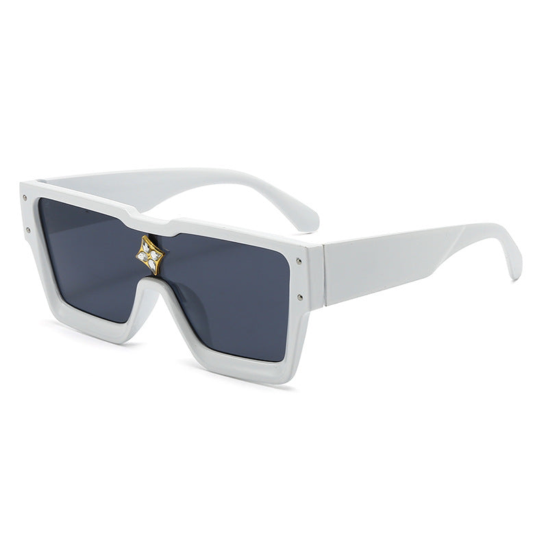 Bold Geometric Shield Sunglasses