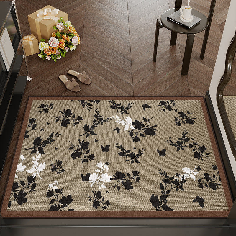 Decorative Floral Area Mat Bowlift