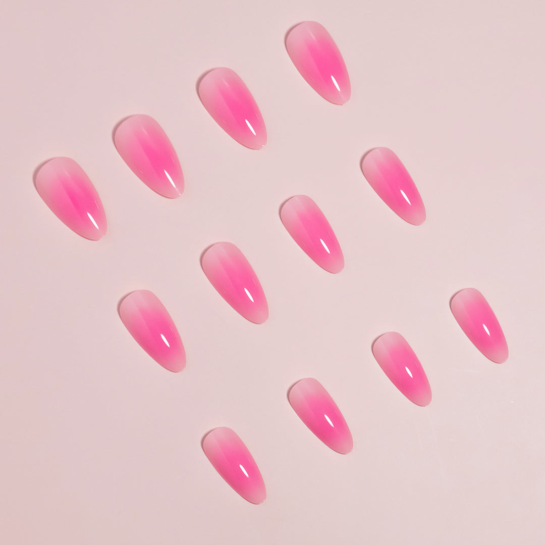Elegant Ombre Style Press-On Nail Art Bowlift