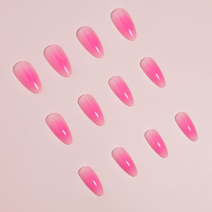 Elegant Ombre Style Press-On Nail Art Bowlift