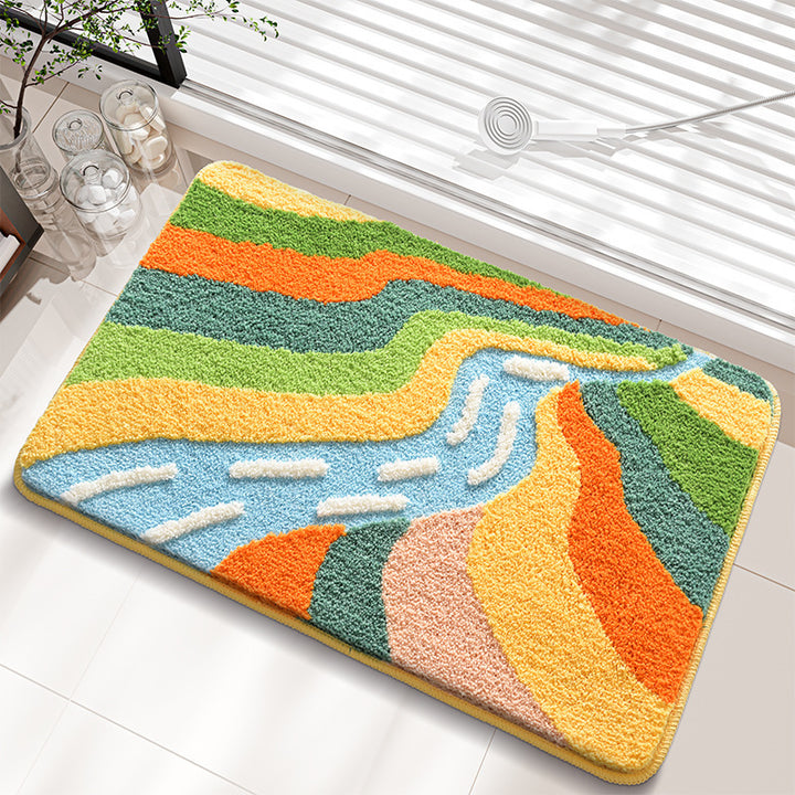 Coastal-Inspired Plush Bath Mat
