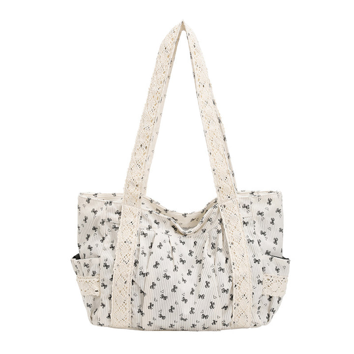 WoElegant Floral Print Tote Bag Bowlift