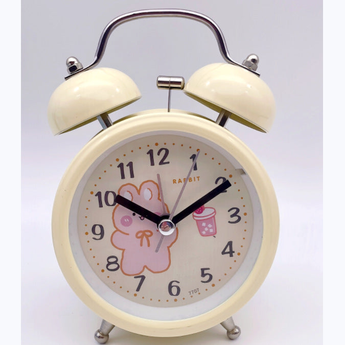 Nostalgic children's alarm clock with cheerful animal motif Bowlift