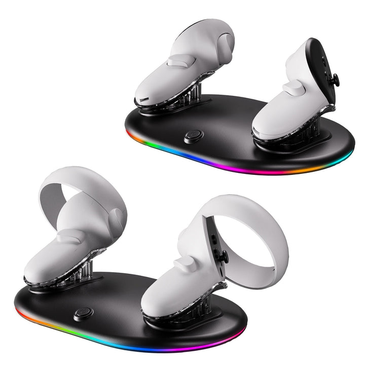 Gaming accessories charger with RGB lighting Bowlift