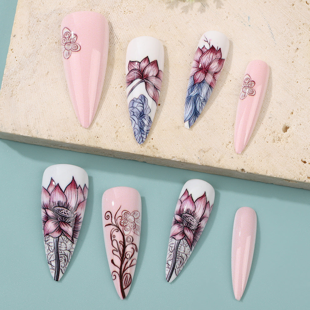 Artificial nails in floral design Bowlift
