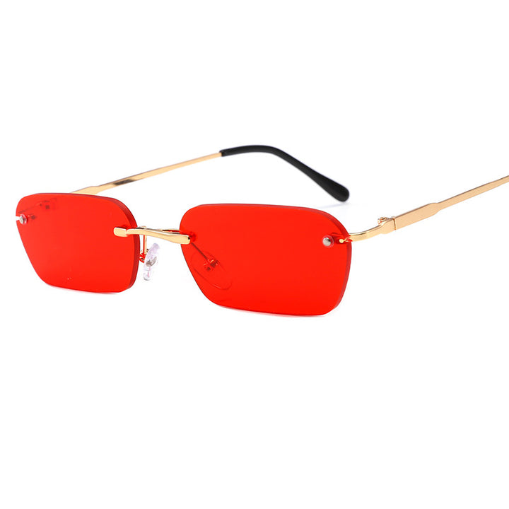 Women's fashionable rectangular sunglasses with luxurious metal frame Bowlift