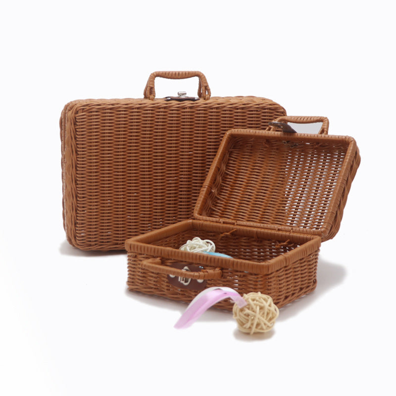 Handcrafted Woven Picnic Basket Bowlift 1787892945