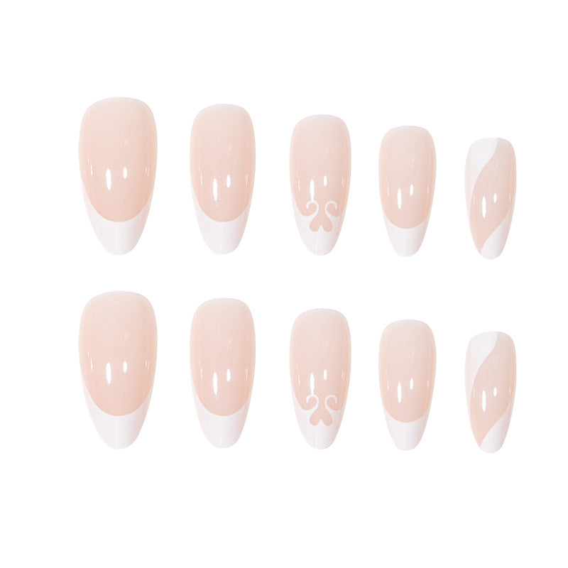 Premium Long Stiletto Press-On Nails with Elegant Design Bowlift