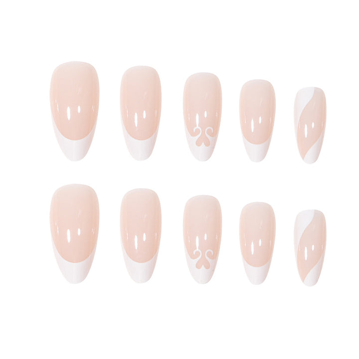 Premium Long Stiletto Press-On Nails with Elegant Design Bowlift