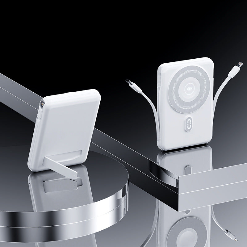 Portable Power Bank with Integrated Stand and Fast Charging Function Bowlift