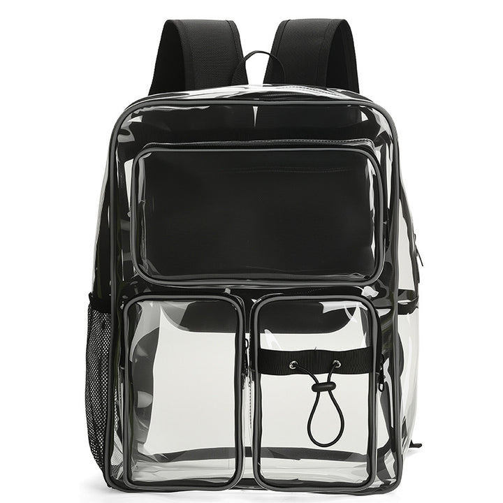Transparent school backpack with multiple compartments Bowlift