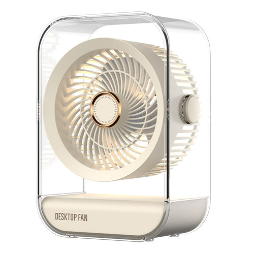 Unisex Transparent Design Desktop Air Circulator Bowlift