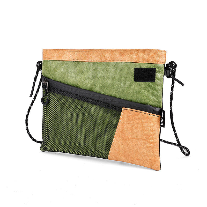 compact water-resistant travel crossbody pouch with mesh organizer and adjustable cord strap Bowlift