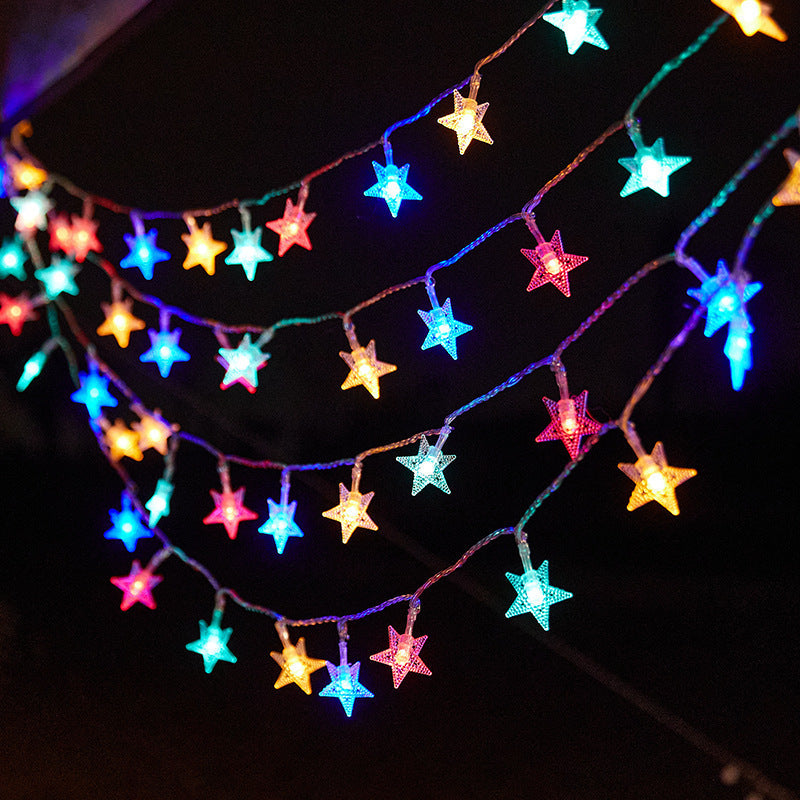 Decorative Snowflake LED String Lights Battery Powered Indoor Outdoor Fairy Bowlift