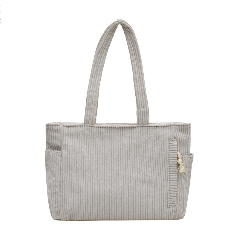 WoVersatile Corduroy Tote Bag Bowlift