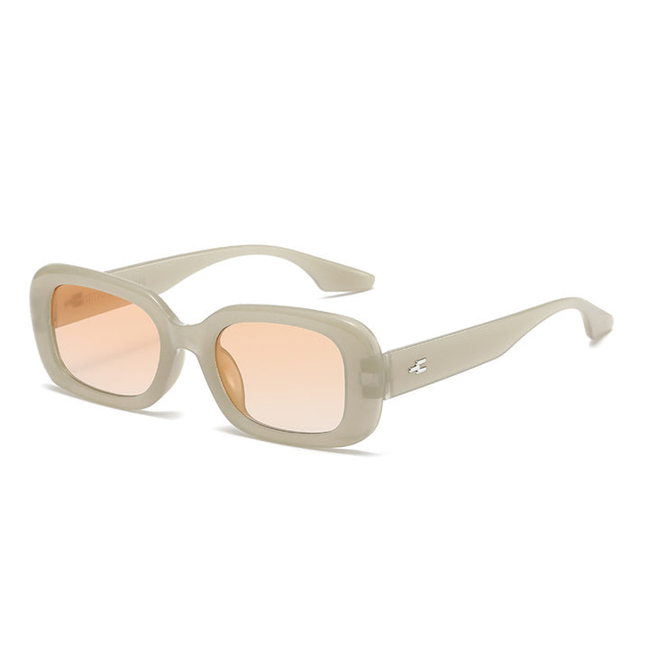 Women's fashionable square sunglasses with wide frame and UV protection Bowlift